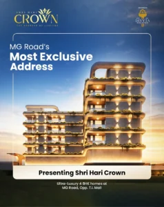 mg road’s most exclusive address is here.shri hari crown — ultra luxury 4 bhk residences crafte